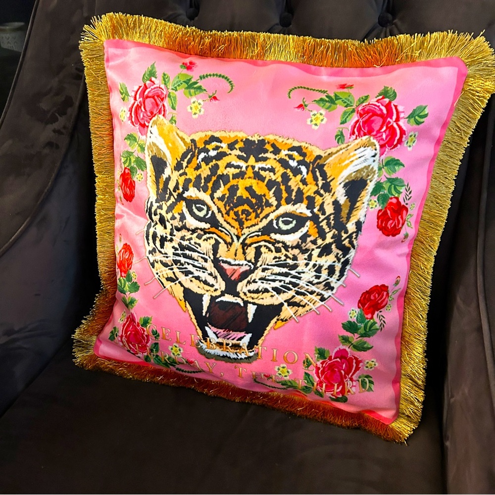 Two Sided Tiger Pillow